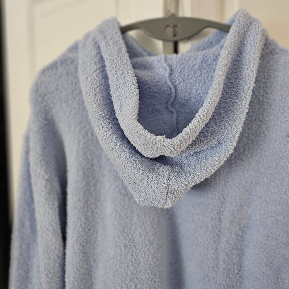 Socialite Light Blue Fuzzy Hoodie - Size Large - Picture 4 of 6